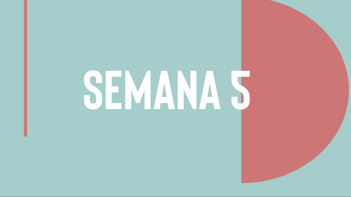 TRACK NOE (SEMANA 5)